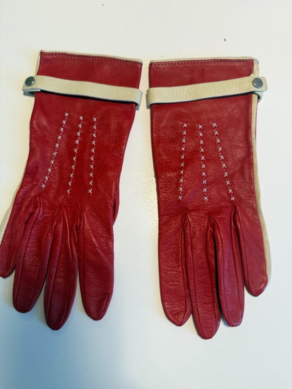 Malo Vintage Women's Gloves Genuine Kid Leather Made in Italy Size 7.5 NEW